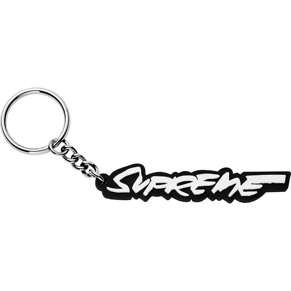 SUPREME Keychain Futura Logo Keychain BLACK FW 20